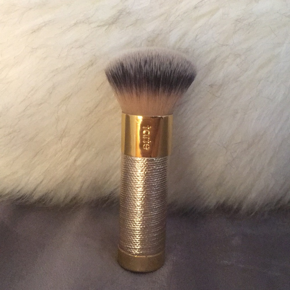Tatted kabuki makeup brush